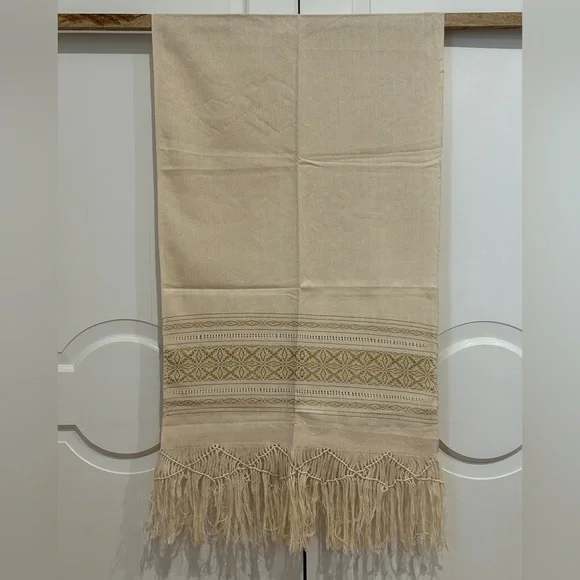 Cotton and Silk Traditional Mexican rebozo from Oaxaca. Mexican shawl, Handloom! - Picture 5 of 10